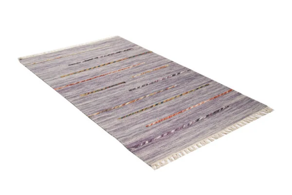 Mirzapur Manjari Motley Hand Woven Cotton Rug