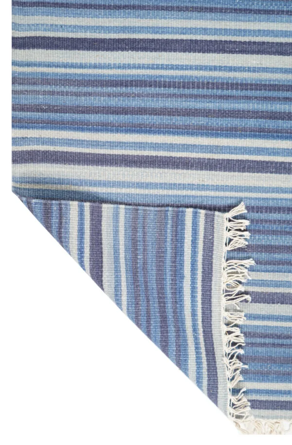 Mirzapur Vatika Stripe Hand Woven Cotton Rug