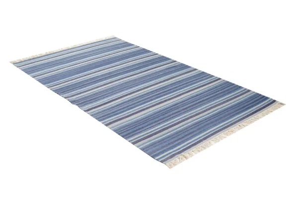 Mirzapur Vatika Stripe Hand Woven Cotton Rug