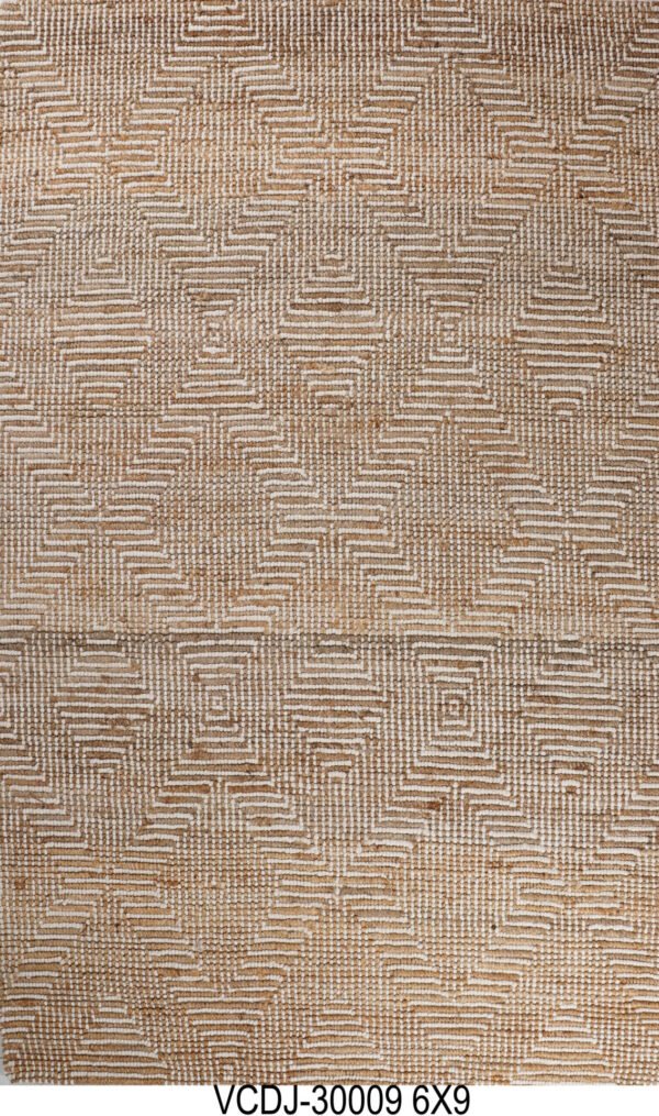 Hand Woven Woolen Jute Rug