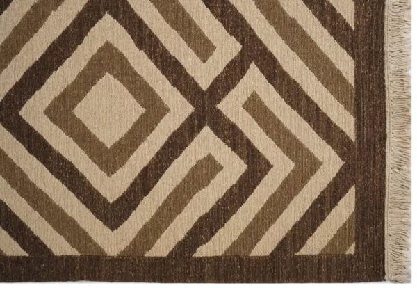 Geometric Gaatha Hand Knotted Soumak Carpet