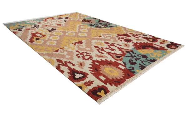 Jaipuri Jhankar Hand Knotted Soumak Carpet