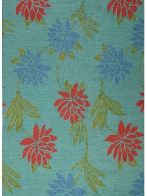 Mirzapur Carpet Aqua Florale