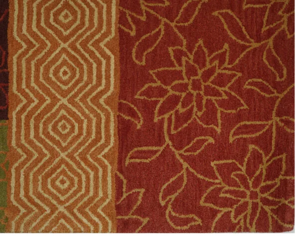 Foliage Motif Medley Hand Tufted