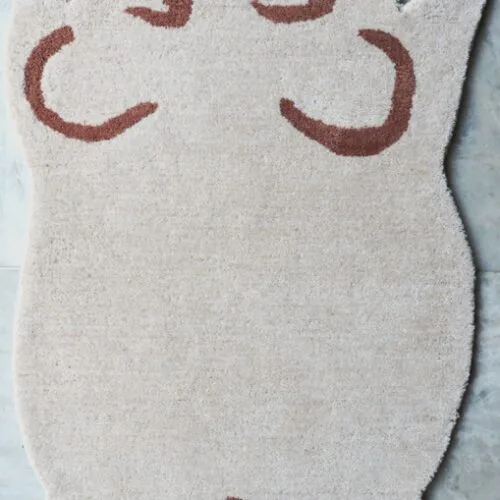 Pig Design Hand Tufted Woolen Animal Carpets